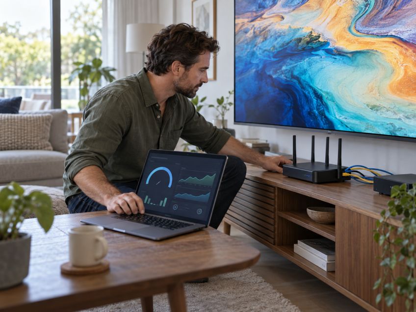 checking a home internet connection